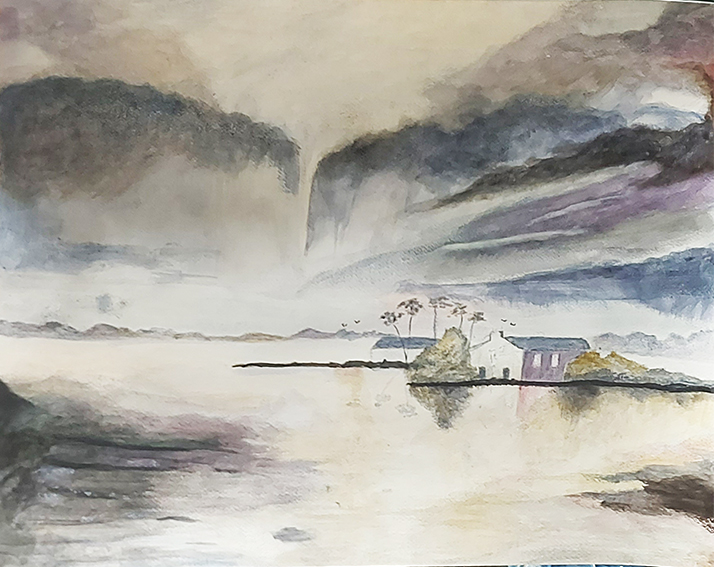 Travaux d'élèves paysage gris de payne